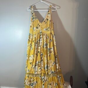 Torrid Maxi Challis Button Front Dress